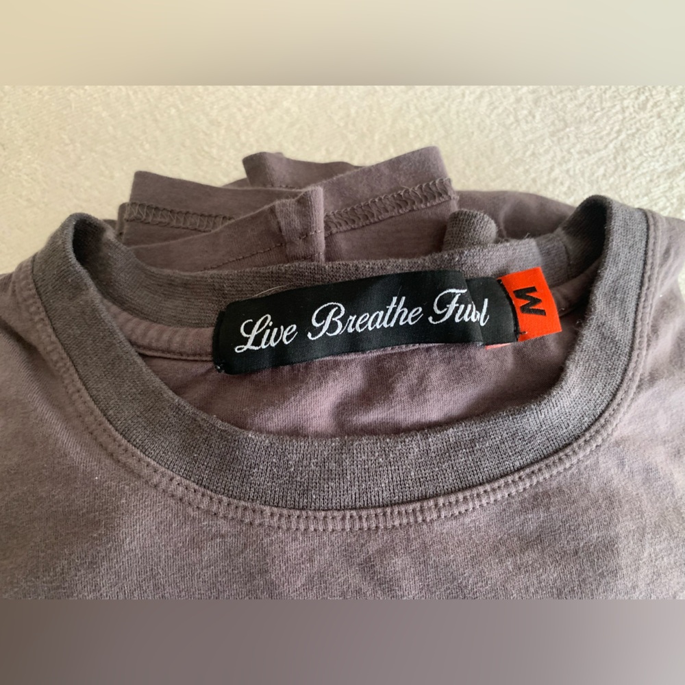 Live Breathe Futbol LBF Brown Long Sleeve Graphic Men’s Shirt - Size Medium - Picture 4 of 10
